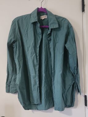 Nili Lotan Teal Button-Up Shirt